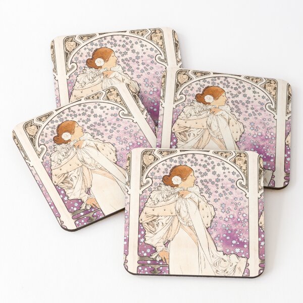 Item preview, Vintage Poster  La dame, aux camelias, Sarah Bernhardt (1896) by Alphonse Maria Mucha designed and sold by Designedbysm.