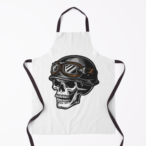 Item preview, skull wearing motorcycle helmet sticker designed and sold by hotifroti.