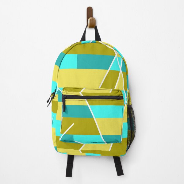 Item preview, Geometric striped design, gold and blue. designed and sold by tropicalhen133.
