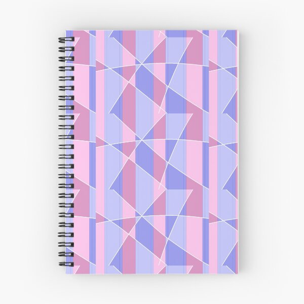 Item preview, Geometric striped pattern, blue and pink designed and sold by tropicalhen133.