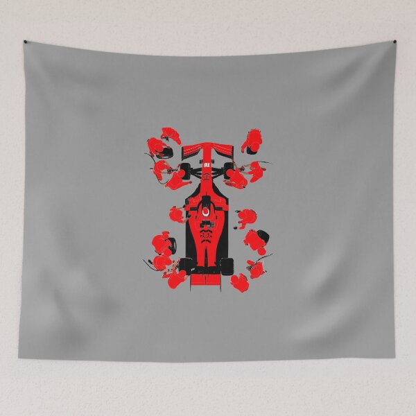 Item preview, Ferrari Pit stop cartoon  designed and sold by classicdshop.