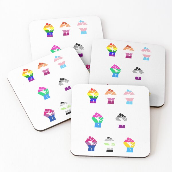 Item preview, Intersectional Pride Fists Essential Sticker Pack designed and sold by Love2MakeArt.