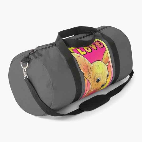 Item preview, chihuahua love pink and yellow pop art designed and sold by weilertsen.