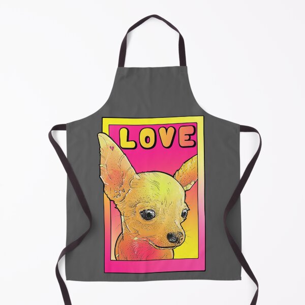 Item preview, chihuahua love pink and yellow pop art designed and sold by weilertsen.