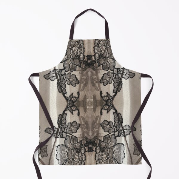 Item preview, Black and Nude Symmetric Floral Lace Pattern designed and sold by LaceySkies.