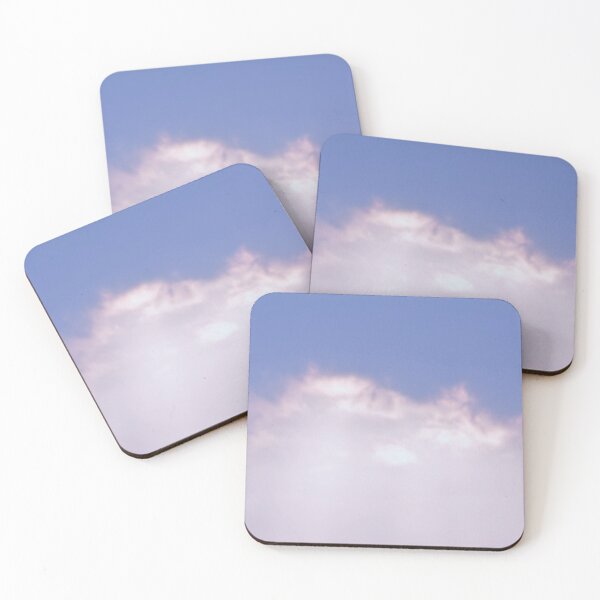Item preview, Fluffy Pastel White Clouds Summer Sunrise  designed and sold by maisiriva.