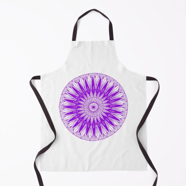 Item preview, Round mandala (purple on white) designed and sold by Calen Picard-Carroll.