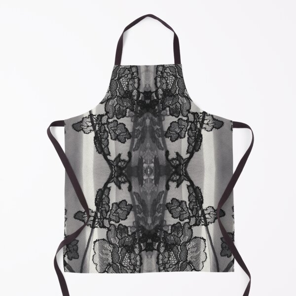 Item preview, Black and White Symmetric Floral Lace Pattern designed and sold by LaceySkies.