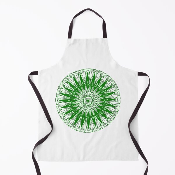 Item preview, Round mandala (green on white) designed and sold by Calen Picard-Carroll.