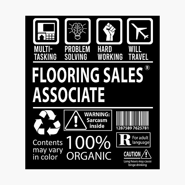 Item preview, Flooring Sales Associate T Shirt - Multitasking Job Gift Item Tee designed and sold by chencktwan.
