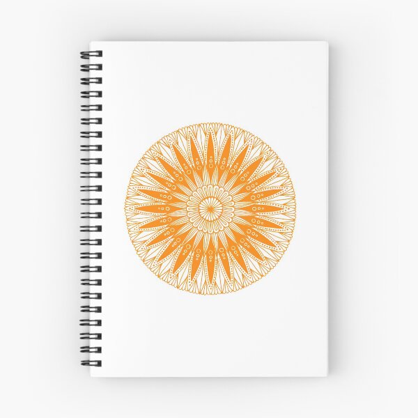 Item preview, Round mandala (orange on white) designed and sold by Calen  Picard-Carroll.