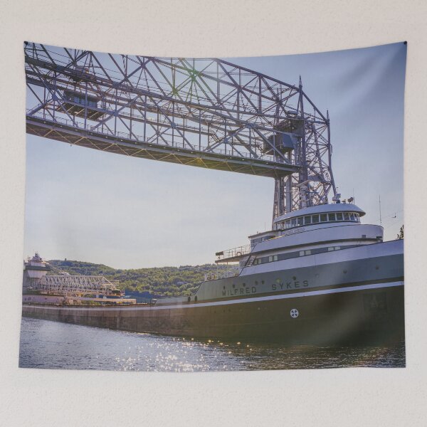 Item preview, Lake Superior Ship and Aerial Lift Bridge designed and sold by HeuringGallery.