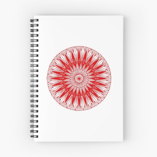 Item preview, Round mandala (red on white) designed and sold by Calen  Picard-Carroll.