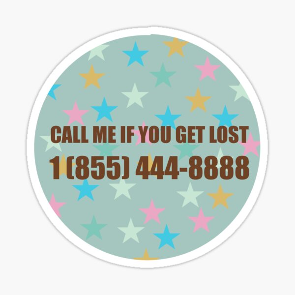 Call me if you get lost - Tyler the Creator Sticker for Sale by  Kiarasboutique