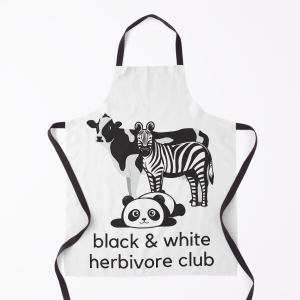 Item preview, Black and white herbivore club designed and sold by anphinasdesigns.