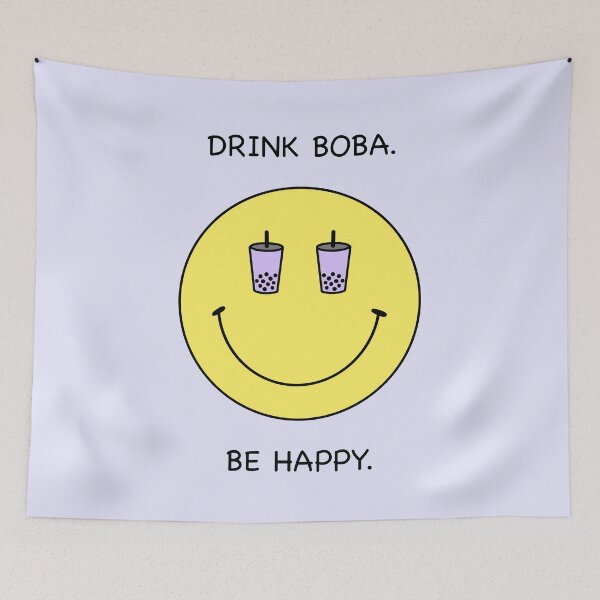 Item preview, Taro Boba Smiley designed and sold by mangoisland.