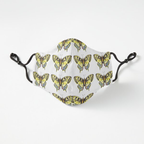 Yellow Spring Butterfly Pattern Fitted 3-Layer