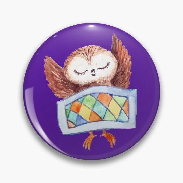 Item preview, Cute Owl Sleeping. Watercolor Owl. Cool baby Owl. Owl for Kids. designed and sold by ZheltakovaIana.