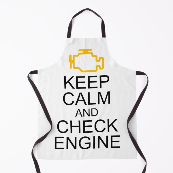 Item preview, Keep calm and check engine designed and sold by Small Cars Shop.