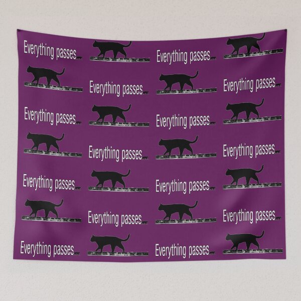 Item preview, Everything passes Statement - Quote black cat - - Photo design designed and sold by kikidu21.
