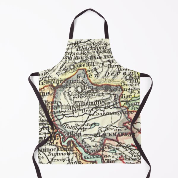 Item preview, TILLICOULTRY & surrounding area map 1898 designed and sold by yourscotland.