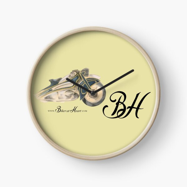 Slanting Motorbike Clock