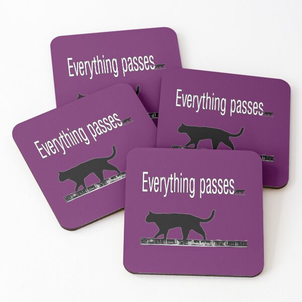Item preview, Everything passes Statement - Quote black cat - - Photo design designed and sold by kikidu21.
