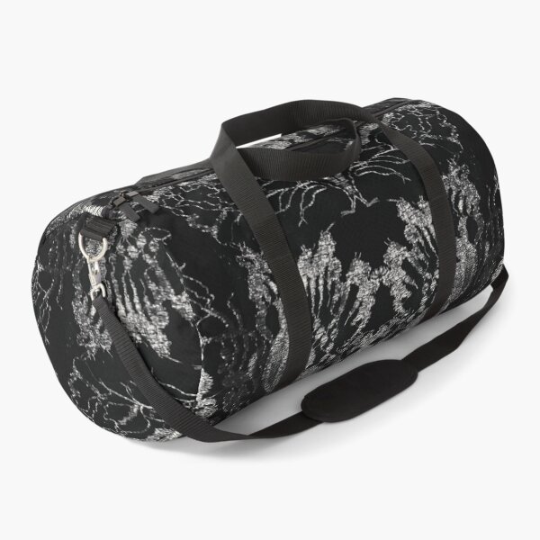 Item preview, Black and Silver Symmetric Floral Lace Pattern  designed and sold by LaceySkies.
