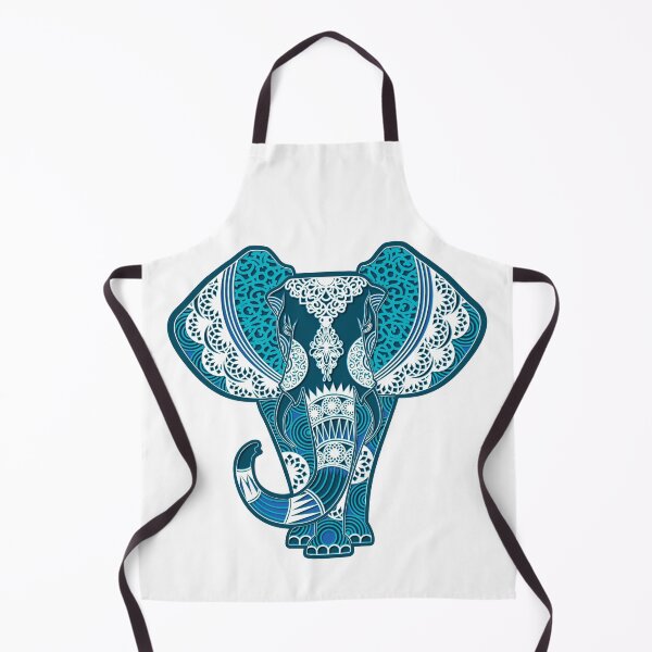 Item preview, Elephant Blue Mandala Paper Cutout designed and sold by KrisSidDesigns.