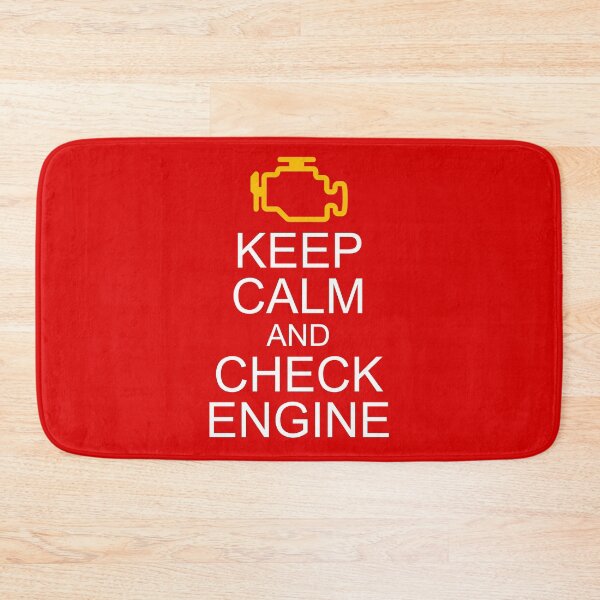 Item preview, Keep calm and check engine designed and sold by Small Cars Shop.