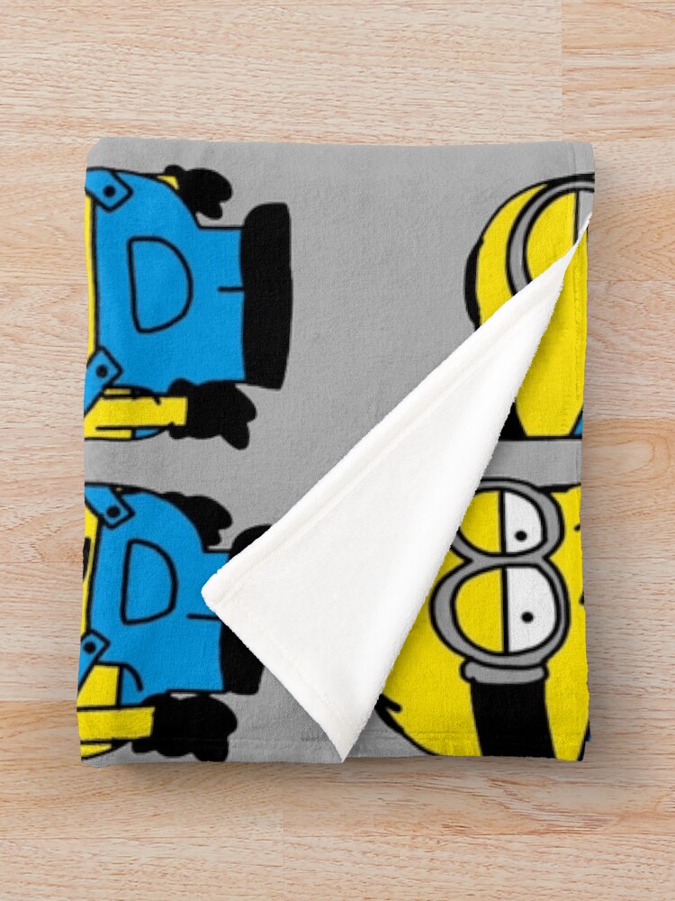 "Minions Bob and Kevin" Throw Blanket by PureHabitat Redbubble