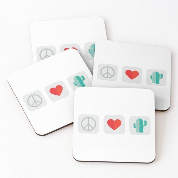 Item preview, Peace Love and Joy Plant Flat Design Colour designed and sold by Babadollcraft.