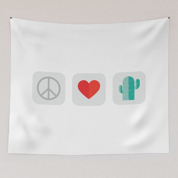 Item preview, Peace Love and Joy Plant Flat Design Colour designed and sold by Babadollcraft.