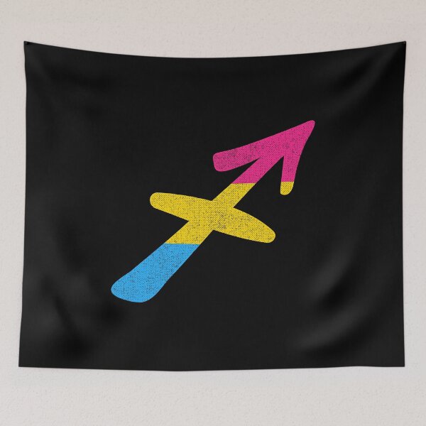 Item preview, Pansexual Sagittarius Pride Flag Zodiac Sign designed and sold by Patrick Hiller.