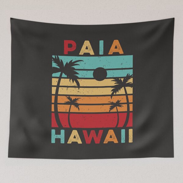 Item preview, Paia Hawaii Maui Hawaiian Islands Retro Vintage Sunset Beach designed and sold by gkao.