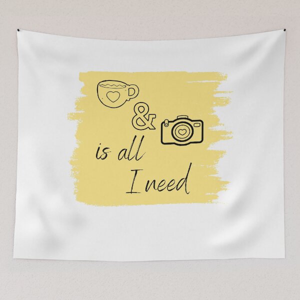 Item preview, Coffee & A Camera Is All I Need designed and sold by TrendCreations.