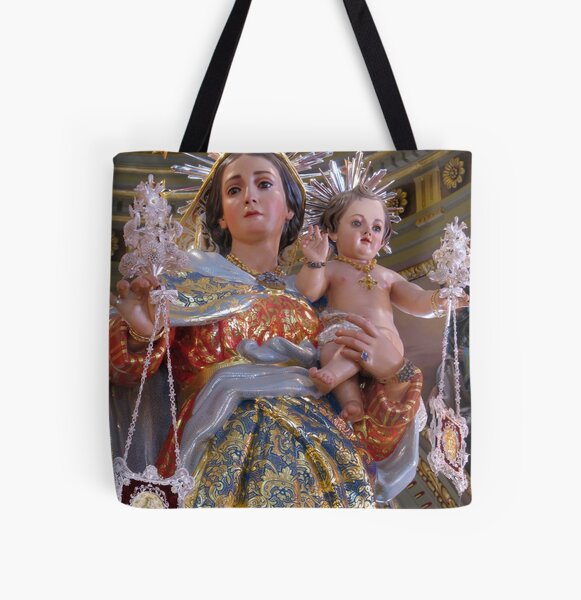 Our Lady of Mount Carmel All Over Print Tote Bag