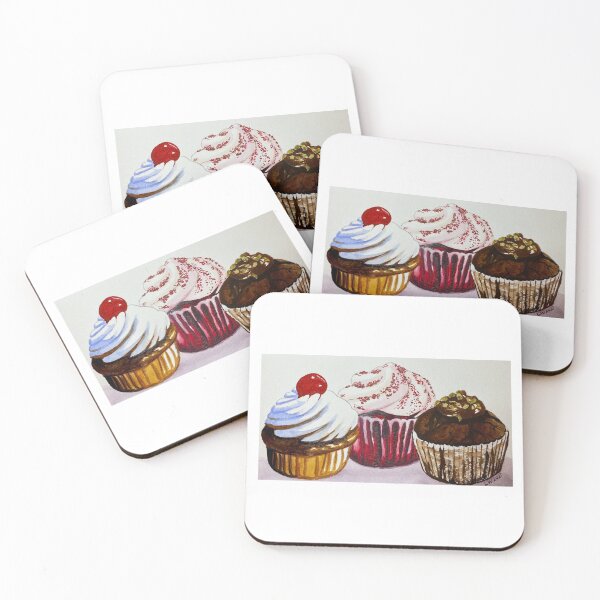 Item preview, Watercolour cupcakes  designed and sold by Macchiatoartuk.