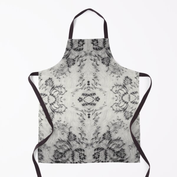 Item preview, Black and White Symmetric Floral Lace Pattern designed and sold by LaceySkies.