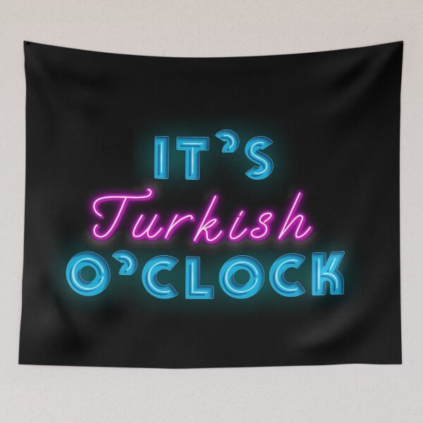 Item preview, It is Turkish  O`clock Cool Neon Sign For Turkey Fan designed and sold by Urosek.