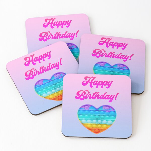 Item preview, Happy Birthday Fidget Pop-it BubbleGum designed and sold by T-shirt-Designs.