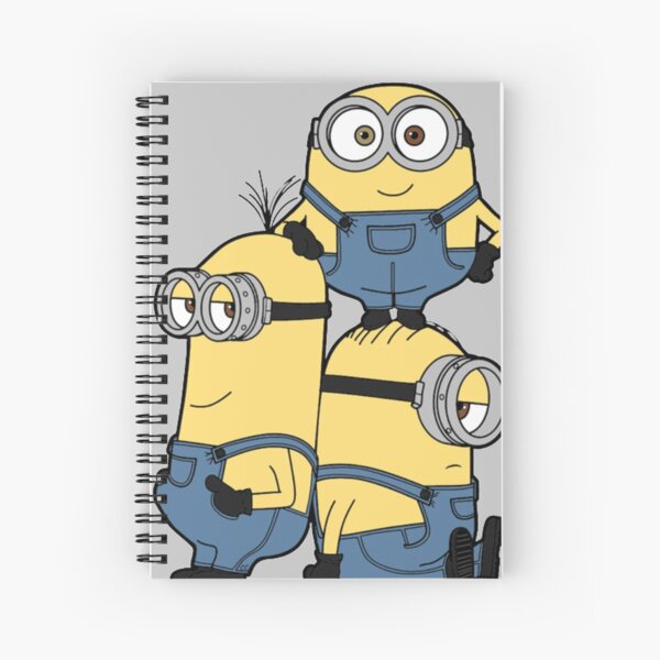 Minions - Bob, Kevin and Stuart Spiral Notebook