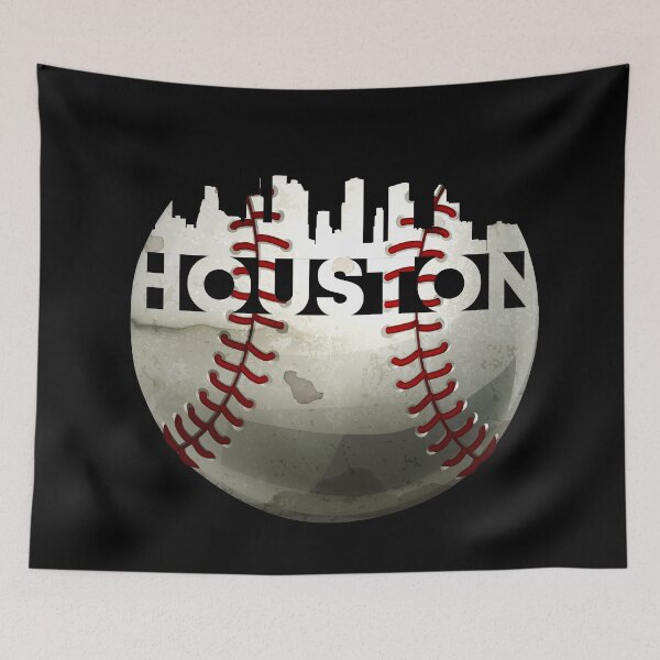 Item preview, Outstanding Houston Baseball Ball With Houston Skyline designed and sold by Urosek.