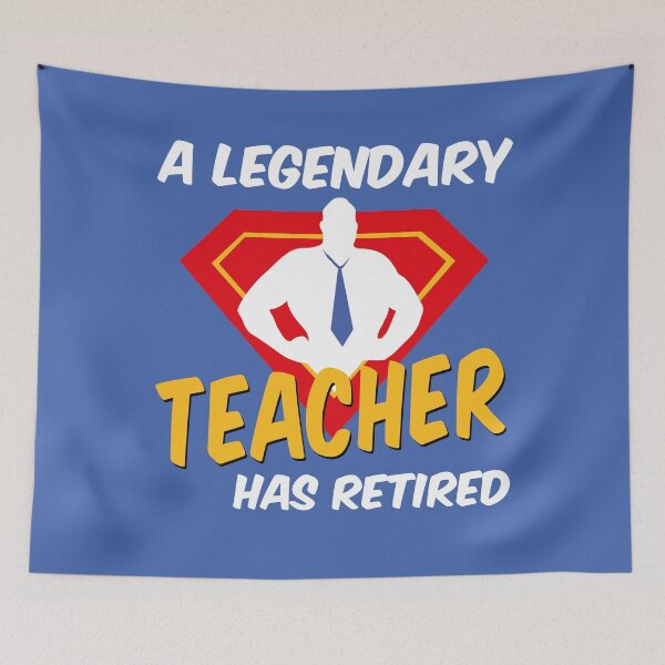 Item preview, Teacher Retirement Retired Retiring Legend Superhero Design designed and sold by justjonboy.