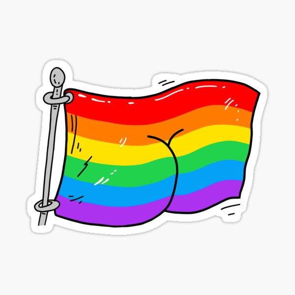 wiping ass with gay pride flag meme