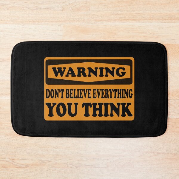 Item preview, Warning Don't Believe Everything You Think Essential Sticker designed and sold by SW33TSP0T.