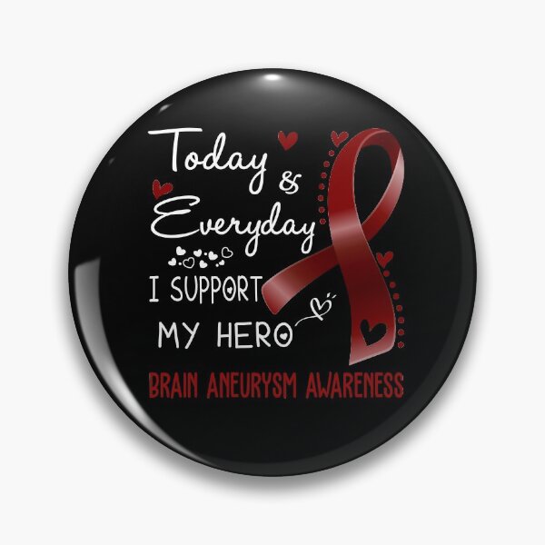 Item preview, Today And Everyday I Support My Hero Brain Aneurysm Awareness Warrior Gifts designed and sold by hvoid41.