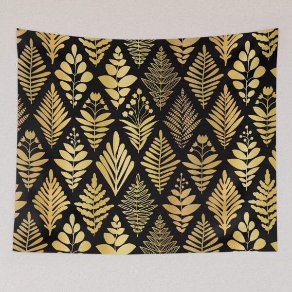 Item preview, paisley floral gold paisley ornament Motifs Damask style designed and sold by GLORY-LIFE.