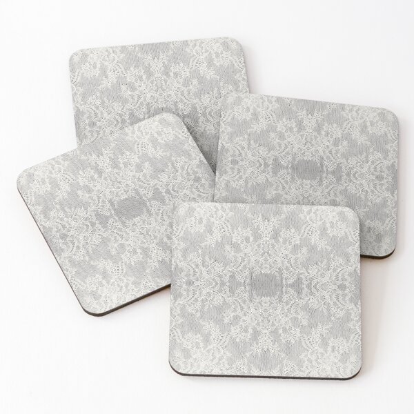 Item preview, White Symmetric Floral Lace Pattern  designed and sold by LaceySkies.