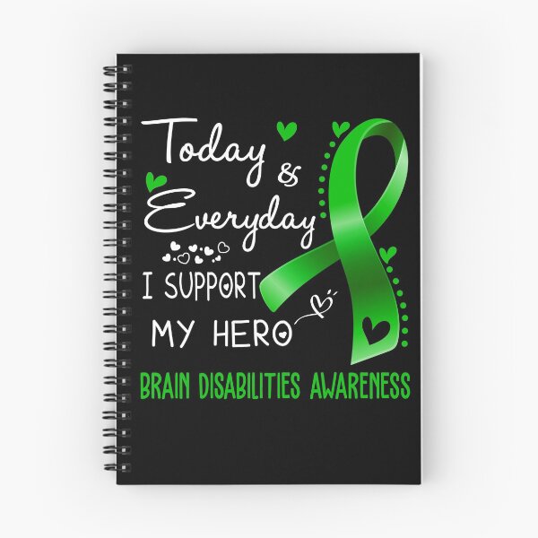 Item preview, Today And Everyday I Support My Hero Brain Disabilities Awareness Warrior Gifts designed and sold by hvoid41.